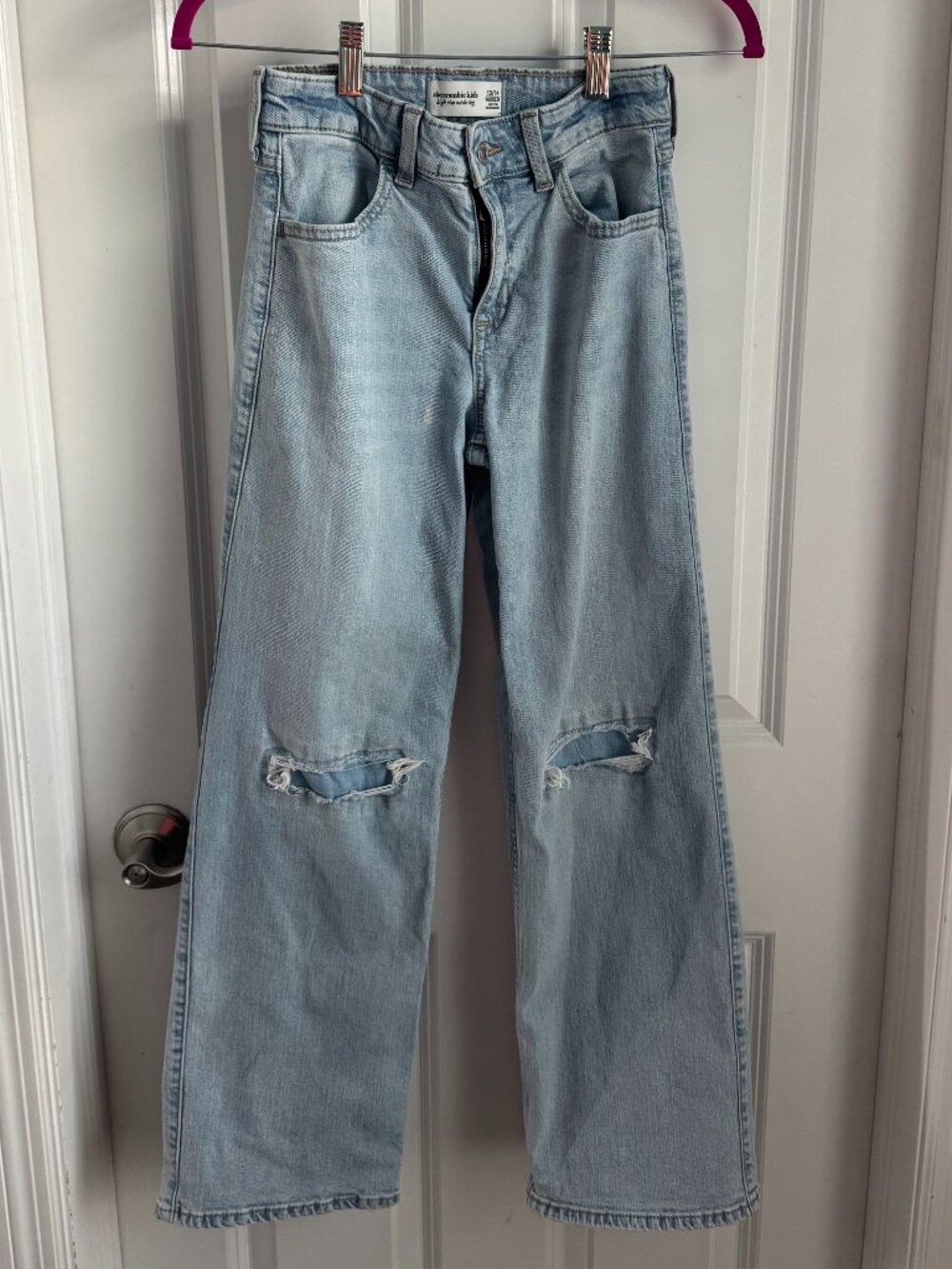 Abercrombie Kids High Rise Wide Leg Jeans Size 13/14